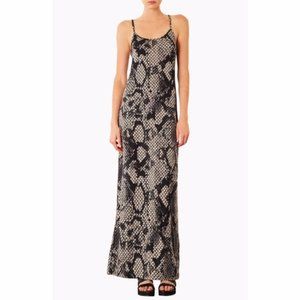snake print maxi dress topshop